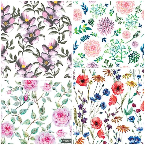 We've rounded up the best hardy annuals for spring, summer, and fall that are great for full sun and shady spots in your garden or yard. Watercolor flower pattern vector | Free download