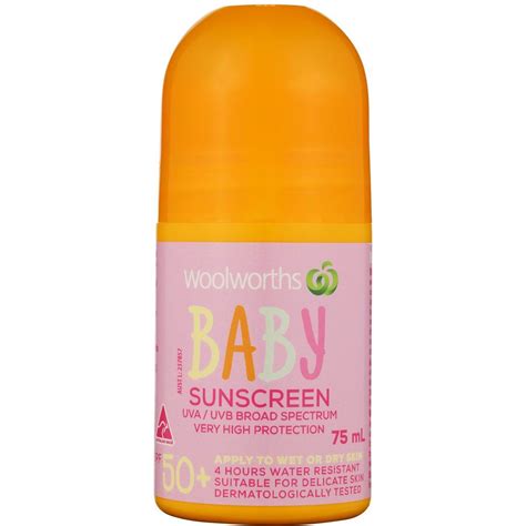 Woolworths Baby Sunscreen Spf 50 Roll On 75ml Woolworths