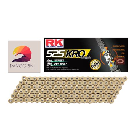 Rk Chain Sên S1000r 525 Kro O Ring Màu Vàng Gold