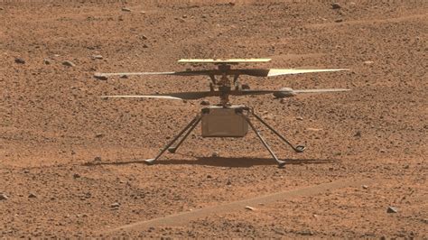 In A Special Moment Nasa Rover On Mars Snaps Ingenuity Mars Helicopter