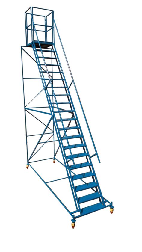 Steel Rolling Platform Ladder Ascend