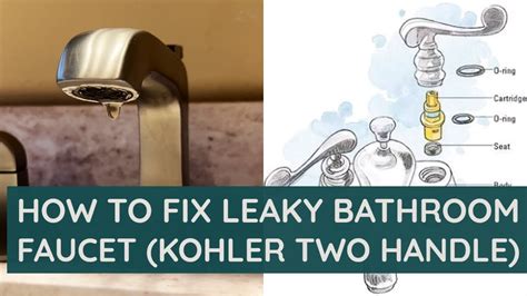 How To Fix Leaky Bathroom Faucet Kohler Two Handle Youtube