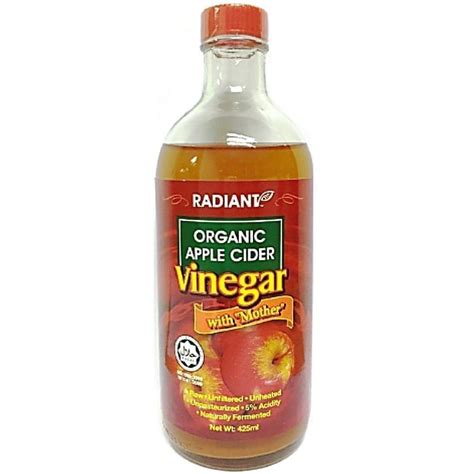 Radiant Organic Apple Cider Vinegar 425ml Stella Food Hall