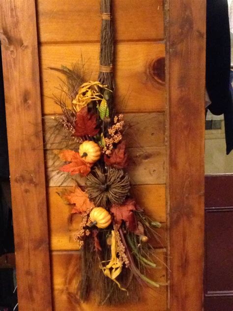 Fall Cinnamon Broom Fall Door Decorations Wreath Decor Halloween