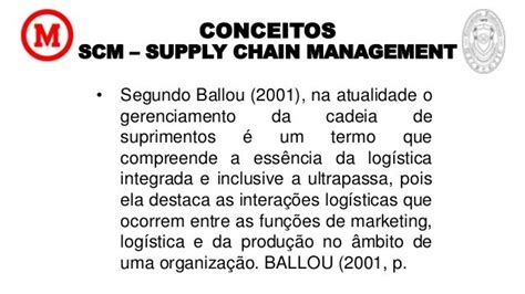 Scm Supply Chain Management Gestão Da Cadeia De Suprimentos