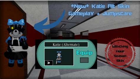 New Katie Alt Skin Gameplay Jumpscare Battle Pass Skin Roblox