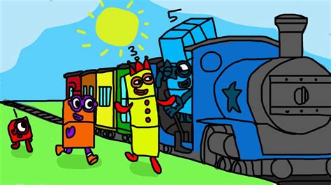 Numberblocks Ran After The Train Numberblocks Fanmade Coloring Story