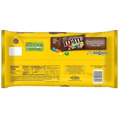 Mandms Peanut Chocolate Candy Fun Size Bag 1123 Ounce Pack Of 6 Buy