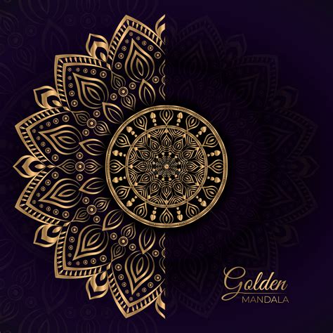 Abstract Beautiful Golden Mandala Design Background Download Free
