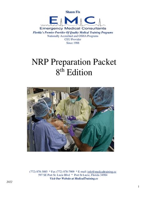 Fillable Online Nrp Preparation Packet 8 Edition Fax Email Print