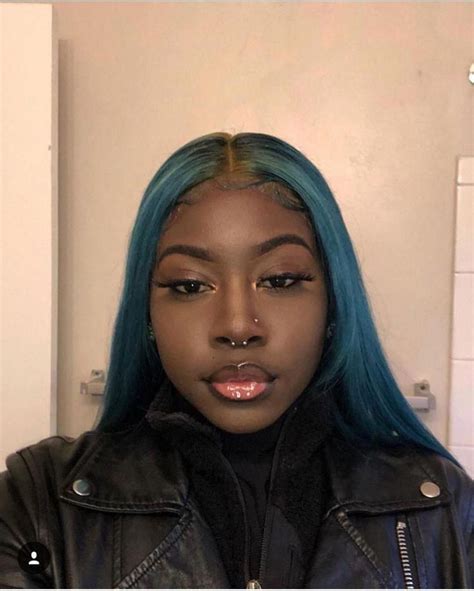 pin by sharniya bramlett on hair in 2020 with images septum piercing black girl face