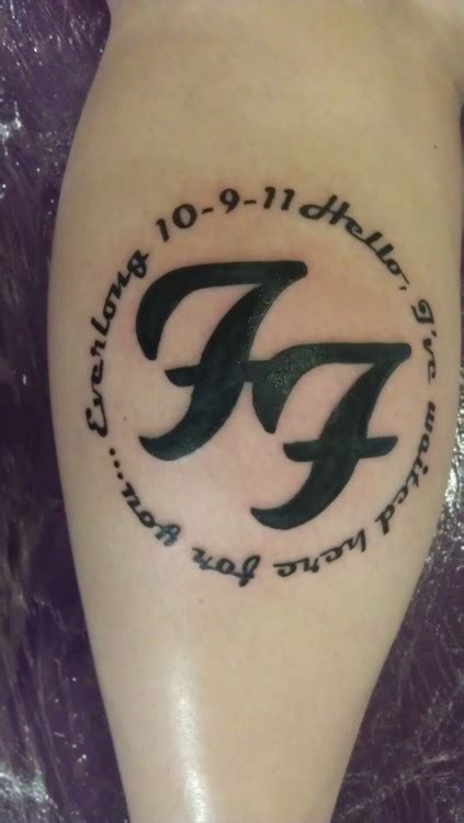 So i figured for my first tattoo i'd merge those two albums into this. Foo Tattoos