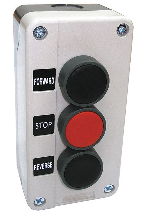 Dayton Push Button Control Station Momentary 2no1nc Forwardstop