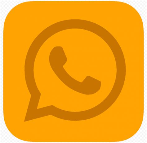 Hd Orange Whatsapp Wa Whats App Square Logo Icon Png Citypng