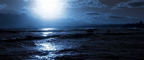 Moonlight Sea Wallpapers Hd Desktop And Mobile Backgrounds