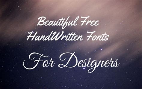 Free Script Fonts / Handwritten Fonts - Download these ...