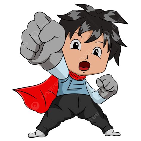 A Boy With Super Hero Custome For Decoration Child Dream Super Hero