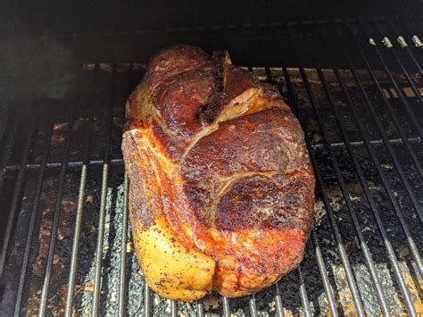 Pork loin is a delicious cut from the back of the hog. Small pork blade roast on the grill. : Traeger