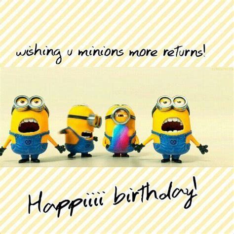 25 Funny Minions Happy Birthday Quotes Minion Birthday Quotes Happy