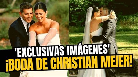 Christian Meier Se revelaron las fotos más románticas de su matrimonio con Andrea Bosio YouTube