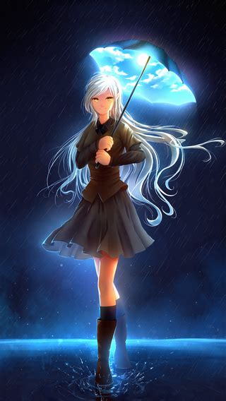 320x568 Anime Girl Umbrella 320x568 Resolution Hd 4k Wallpapers Images