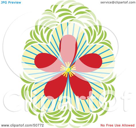 Royalty Free Rf Clipart Illustration Of A Pretty Floral Design