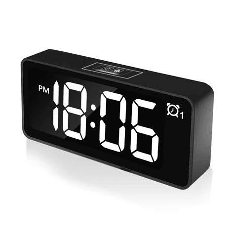 Chereeki Digital Alarm Clock 46 Led Display Clocks With Dual Alarm