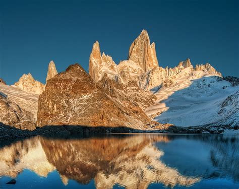 1366x768px Free Download Hd Wallpaper Fitz Roy At Sunrise