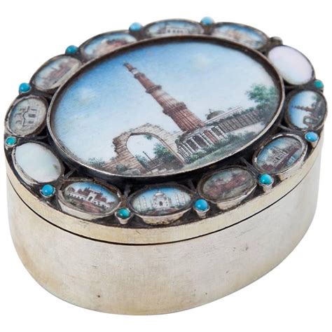 indian silver box 19th century for sale at 1stdibs