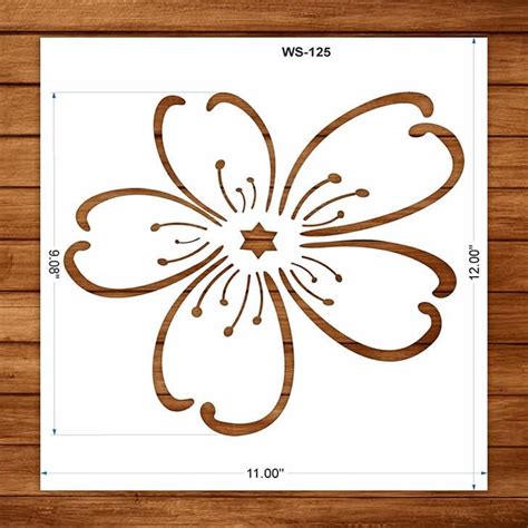 Large Flower Stencils For Wall Decor Painting