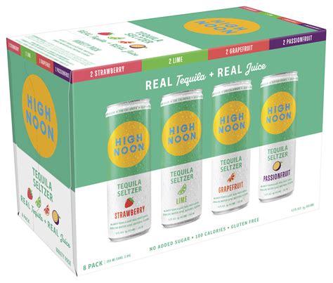 High Noon Tequila Seltzer Variety 8pk 12oz Can Luekens Wine And Spirits