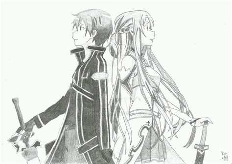 Sword Art Online Kirito And Asuna By Xkiing0x On Deviantart