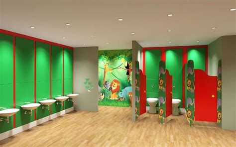 Play Time Childrens Toilet Cubicles Lan Services Daycare Design