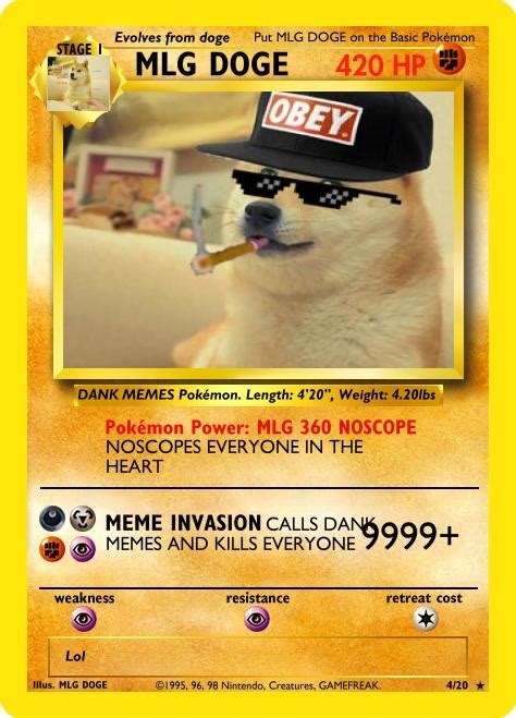 Doge Meme Pokemon Card