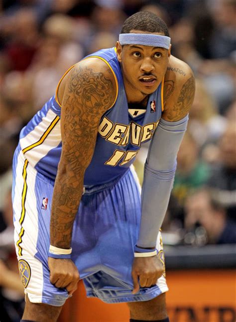 In addition to the authentic carmelo anthony nuggets jersey, our nba shop offers gear like carmelo anthony name and number tees featuring iconic denver nuggets logos and colors. Carmelo Anthony Photos Photos - Denver Nuggets v Utah Jazz, Game 3 - Zimbio