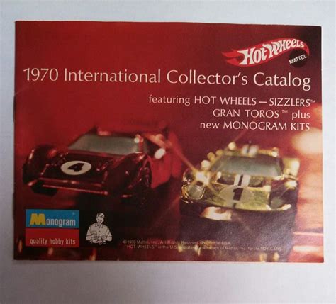 Mattel 1970 Hot Wheels Intl Collector Catalog Hot Wheels Hobby Kits