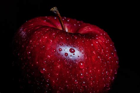 Red Apple Fruit Hd Wallpaper Wallpaper Flare