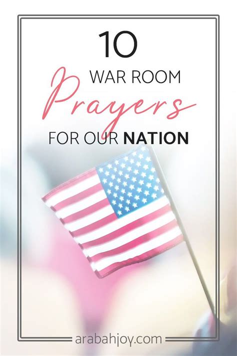 10 War Room Prayers For Our Nation Good Prayers Prayers Prayer For