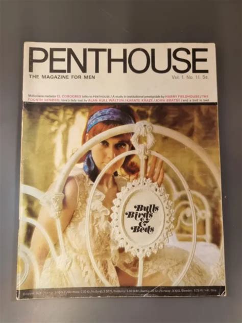 vintage penthouse magazine vol 1 no 11 july 1966 retro t for men vgc 24 14 picclick