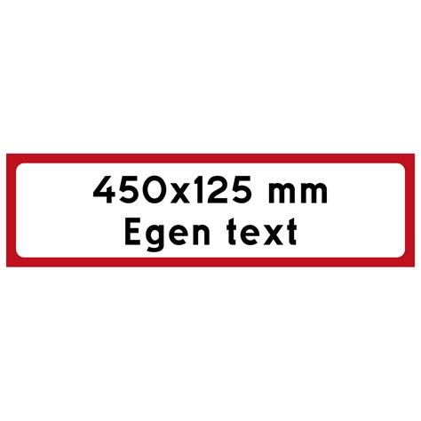 Egen Text 450x125 Mm Norsk Dansk