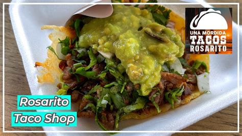 One Bite Tacos Rosarito Rosarito Taco Shop Youtube