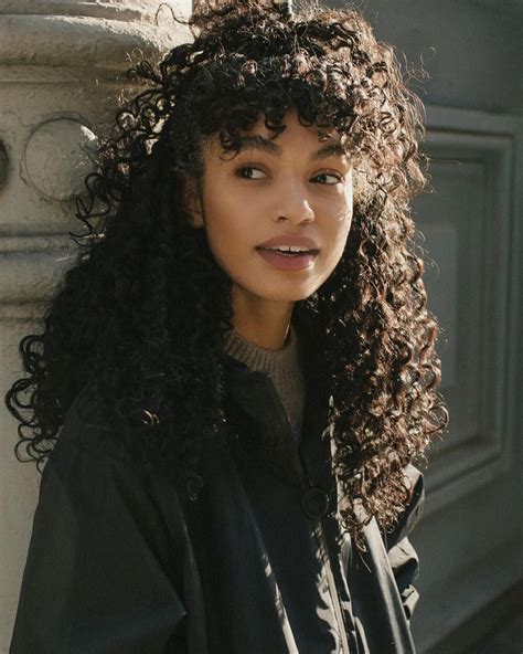 Natural Curly Hairstyles With Fringe 9 Curly Hairstyle With Bangs