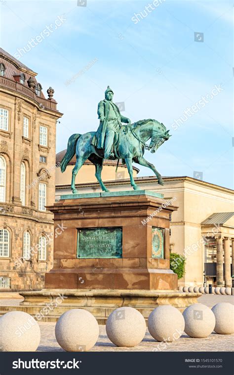 Copenhagen Denmark Equestrian Statue King Frederik Stock Photo