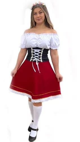 vestido frida tipico alemão festa da oktoberfest com brinde parcelamento sem juros