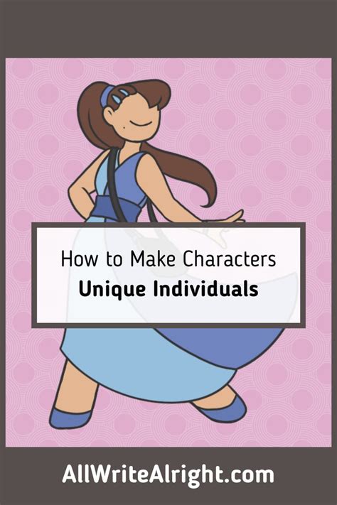 How To Make Characters Unique Individuals In Book Writing Tips