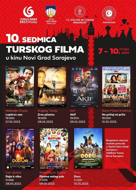 Besplatne Projekcije Turskih Filmova U Sarajevu Od 07 Do 10 Maja