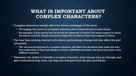 Complex Character Youtube