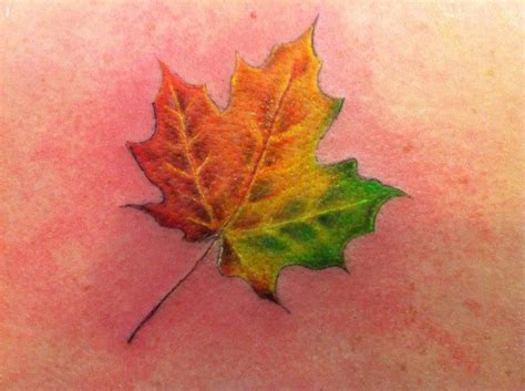 Maple Leaf Tattoo I Got For My Home State Vermont Tattoo Done By