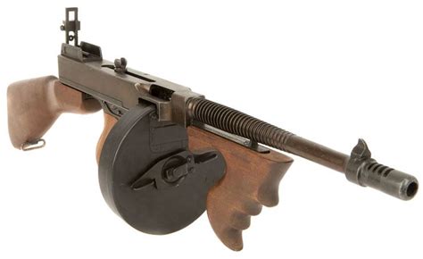 Thompson 1921 Submachine Gun Replica Allied Deactivated Guns