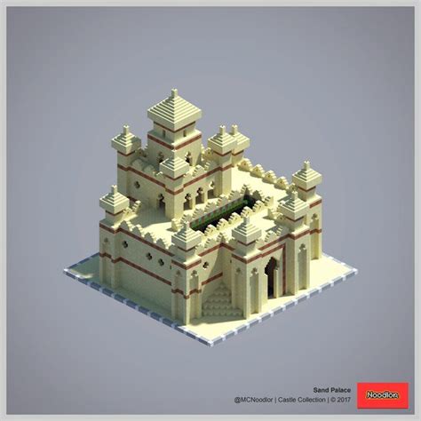 Sand Palace — Noodlor 2017 Castle Collection Minecraft Blueprints